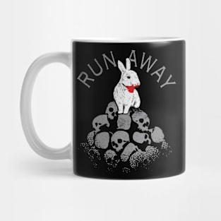 Run Away bunny rabbit Mug